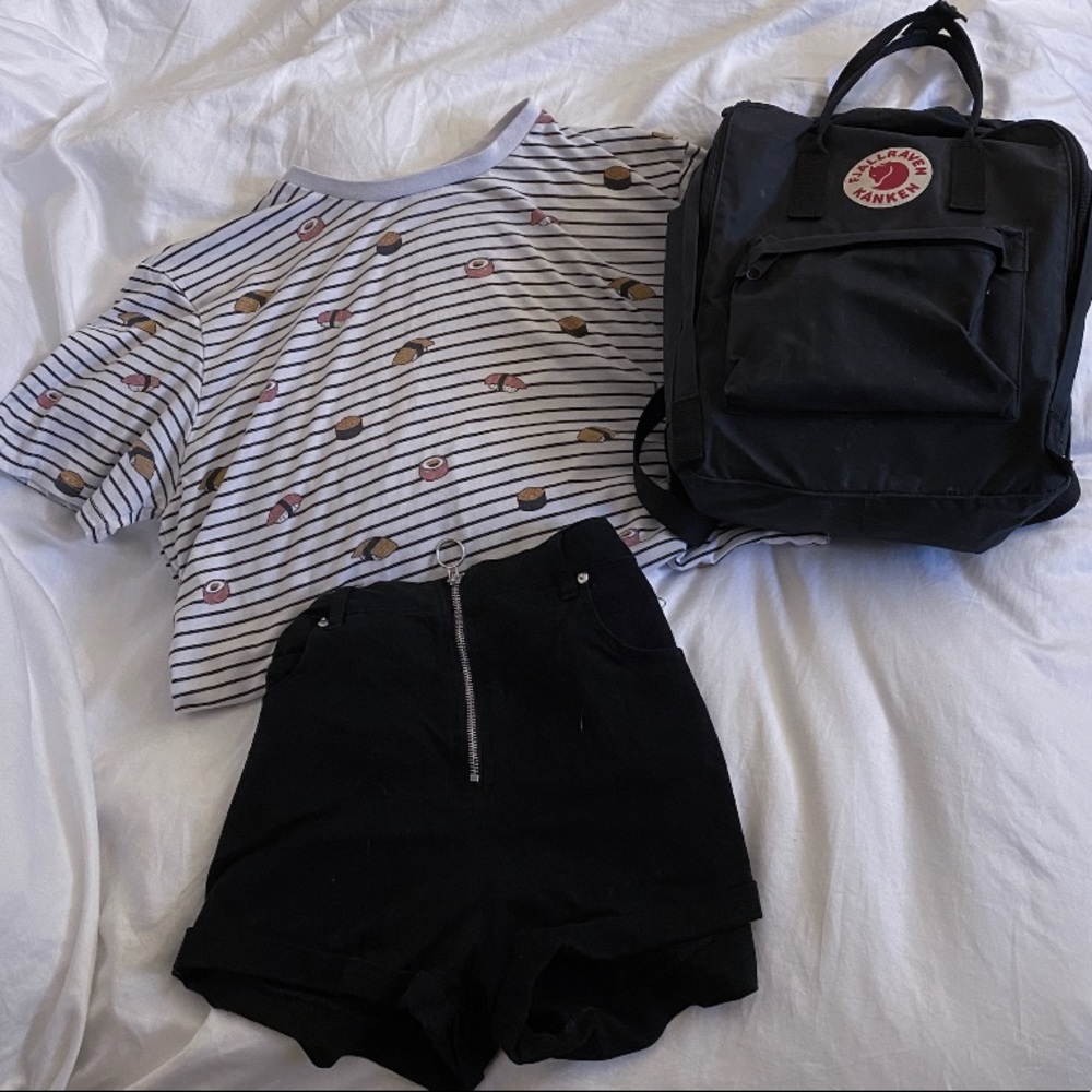 Oversized Striped Sushi T-shirt